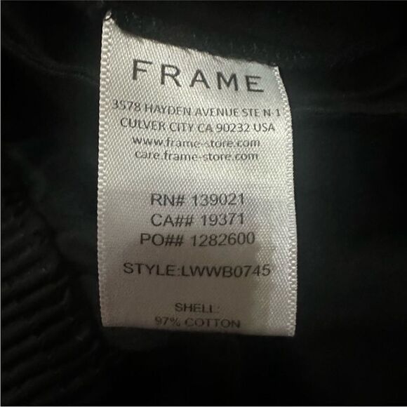 FRAME Women’s Halter Jumpsuit Straight Leg Front Zip Plissé Trim Size Small - Picture 9 of 10